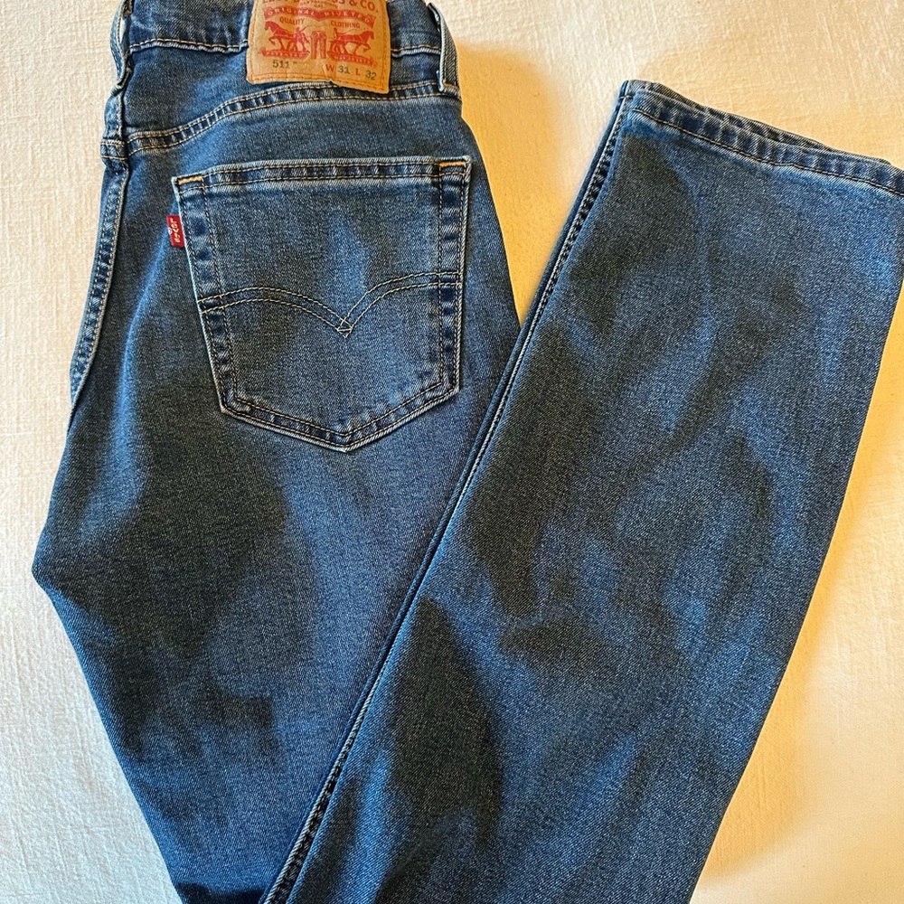 Levi's Blue Straight Jeans Classic Denim